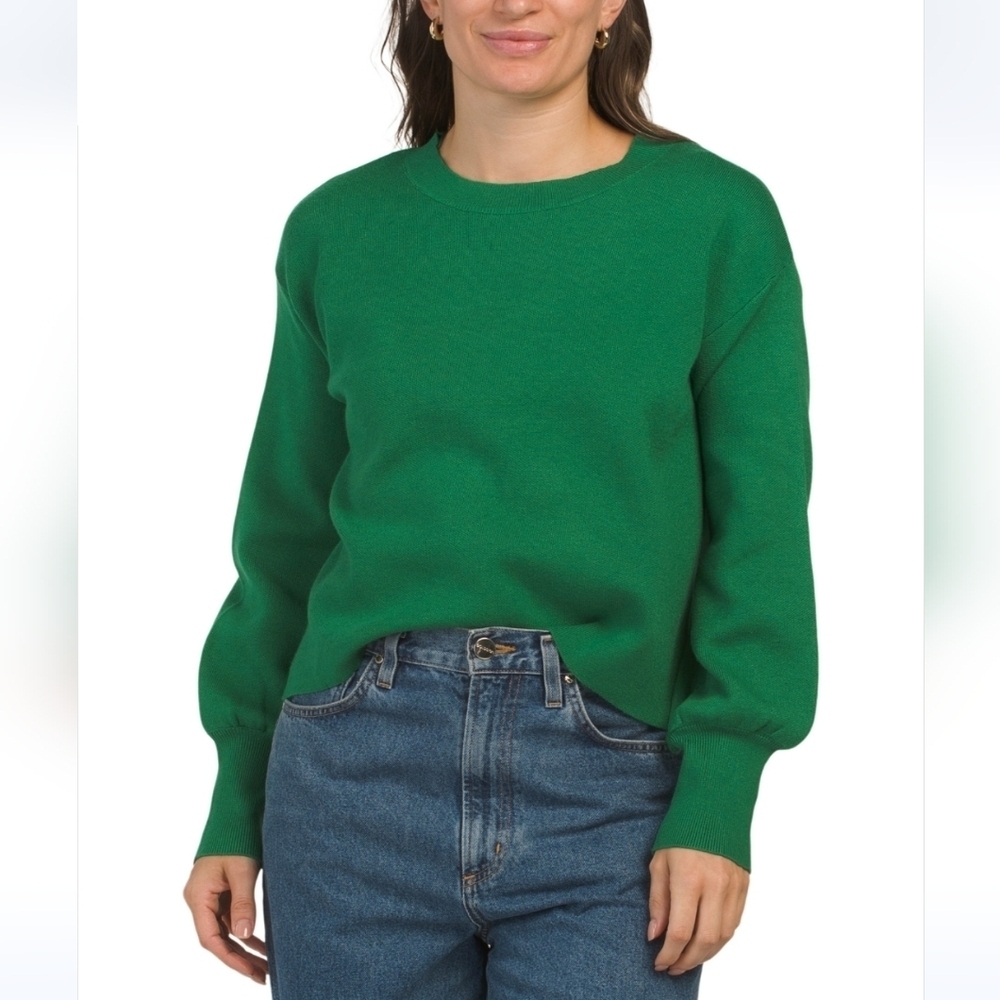 Oat New York Green Long Sleeve Sweater